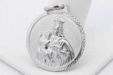 14k White Gold Infant Of Prague & Lady Of The Holy Scapular Pendant Eb0326wersa