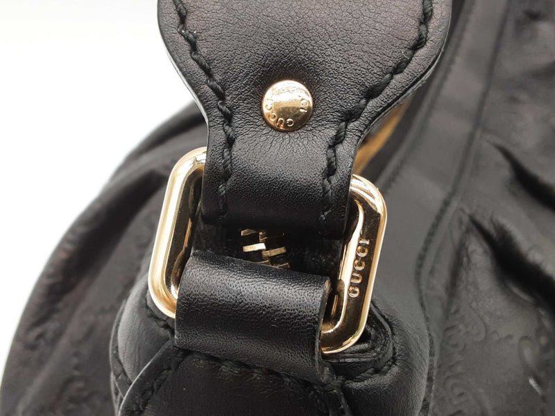 Gucci Sukey Black Guccissima Leather Hobo Shoulder Bag Do0925oxzde
