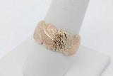 14k Yellow Gold Textured Band Ring 9.7 Grams Size 8.5 Eb0926rexsa