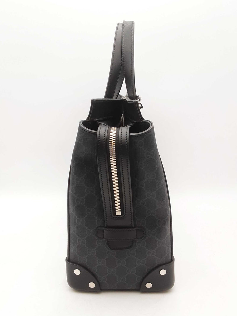 Gucci Gg Supreme Monogram Selleria Calfskin Tote Bag Sd0725pzxsa