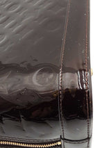 Louis Vuitton Alma Pm In Amarante Monogram-embossed Vernis Leather Fw0226rxzdu