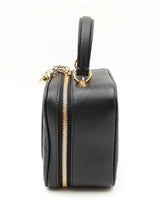Gucci Blondie Top Handle Bag In Black Grained Leather Fw1025prxdu