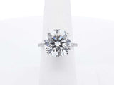 8.65 Cttw Lab Grown Diamond & 18k White Gold Ring 5.9 Gram Size 6.5 Fw0524wcrxdu