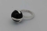 Gucci Onyx Boule 925 Sterling Silver Ring 9 Grams Size 6 Eb0926oxzsa