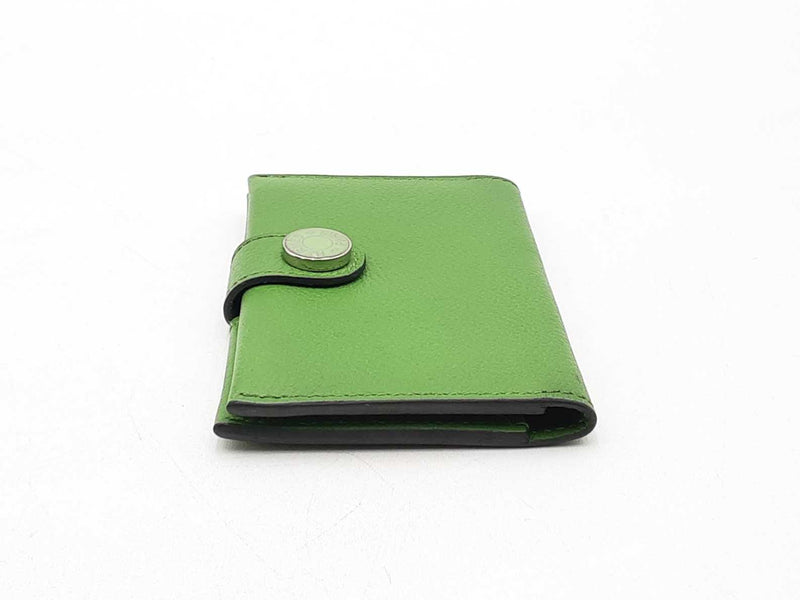 Hermès R.m.s. Card Holder In Green Evercolor Calfskin Fw0125oxzsa