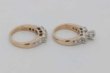 1.76cttw Diamond Wedding Set 14k Yellow Gold 12.6 Grams Size 5.25 Eb1026owrxsa