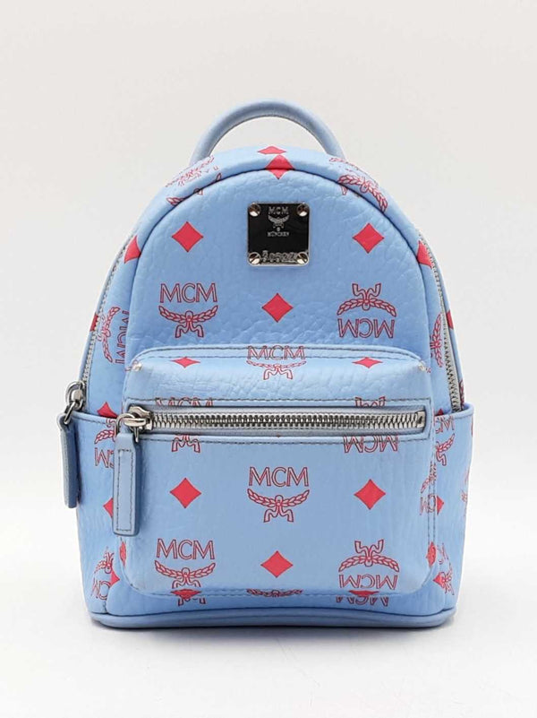 Mcm Visetos Mini Stark Bebe Boo Visetos Coated Canvas Backpack Fw1025orzdu