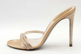 Rene Caovilla Cleo Satin Crystal Heels Size 38.5 Eb0425lxzsa