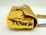 Gucci Gg Marmont Gold Sequin Chain Shoulder Bag Fw1224cxzdu