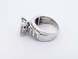 2.08 Cttw Mixed-cut Diamond & 10k White Gold Ring 8.6 Gram Size 7.75 Fw0625prxdu