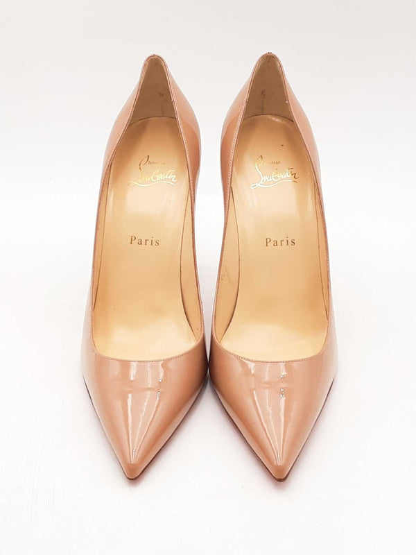 Christian Louboutin Nude Patent Leather Pumps Size 40 Eb1224lorsa