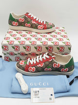 Gucci Ace Gg Apple Print Sneakers Size 36.5 Eb0226lrxsa