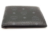 Mcm Black Visetos Coated Canvas Bifold Wallet Do0925oxde