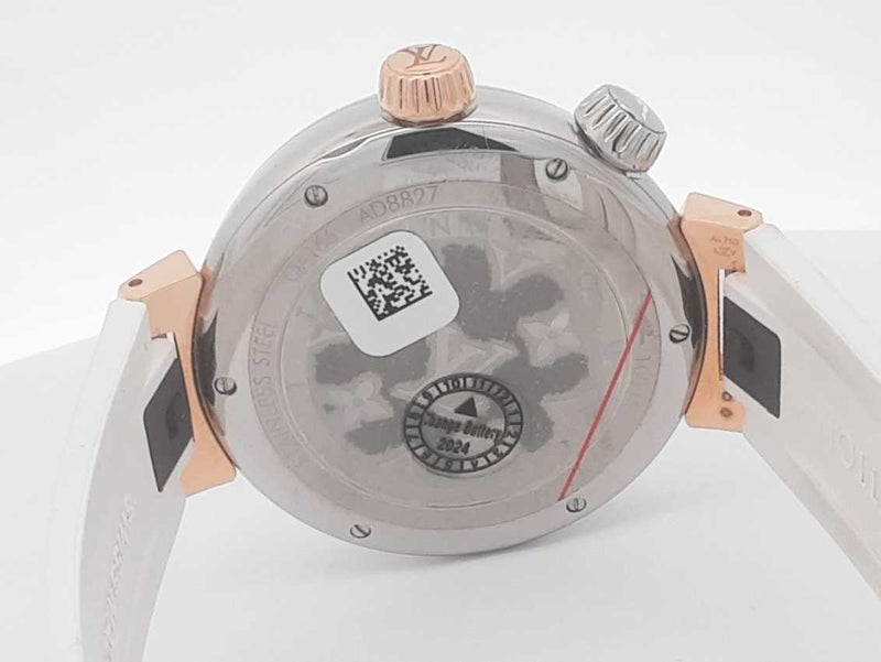 Louis Vuitton Tambour Street Diver Qrtz 39.5mm Steel 18k Pink Gold Sd0825wrzxsa