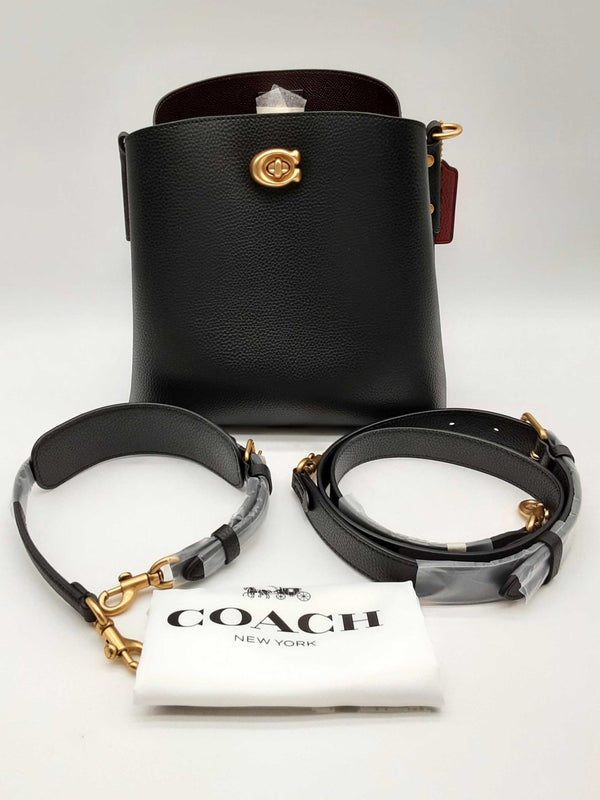 Coach Willow Black Pebbled Leather Crossbody Tote Bag Do1124lxzde