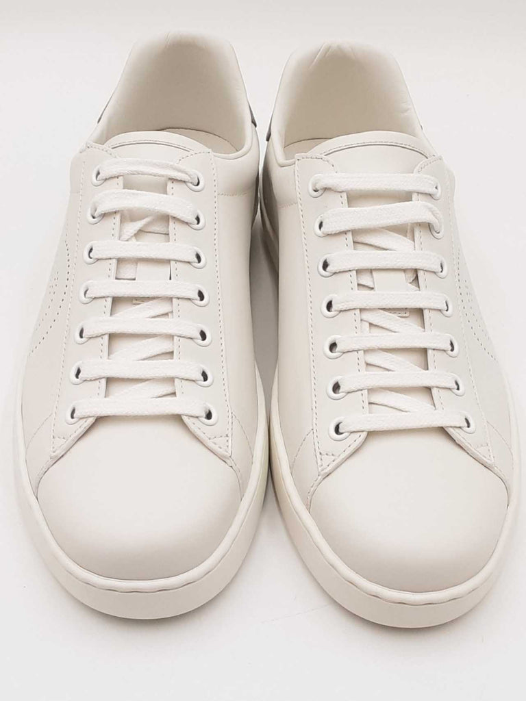 Gucci Aces Perforated Interlocking G Leather Sneakers Size 7