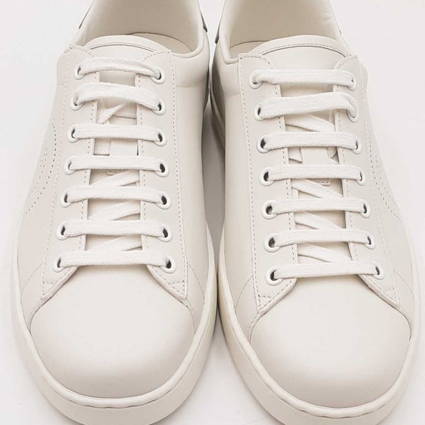Gucci Aces Perforated Interlocking G Leather Sneakers Size 7