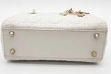 Christian Dior Quilted Cannage Lambskin Lady Dior Top Handle Bag Eb0826oxxzde