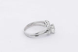 2.34cttw Diamond Ring In 14k White Gold 5.1 Grams Size 7.5 Eb1225oxxzsa