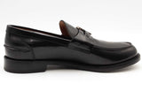 Burberry Loafer Heel 15 Leather Black Size 12 Aa0726lorsa