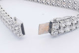 Diamond Bracelet In 14k White Gold 41.99 Grams 8 Inch Eb0824oxzmia