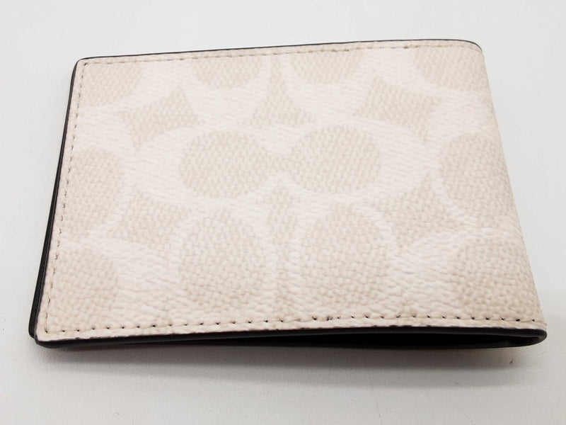 Coach 3 In 1 White Creme Signature Coated Canvas Wallet Do1025wxde
