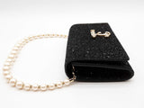 Jimmy Choo Black Glitter Bohemia Shoulder Bag Sd0626ozxde