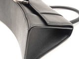 Balenciaga Hourglass Black Leather Top Handle Bag Eb0126rxzsa