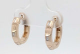 0.06cttw Diamond Hoop Earrings In 14k Yellow Gold 3.5 Grams Eb1026oorsa