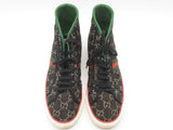 Gucci Tennis 1977 Black Mini Gg High Top Sneakers Size 11 Sd1225orzde