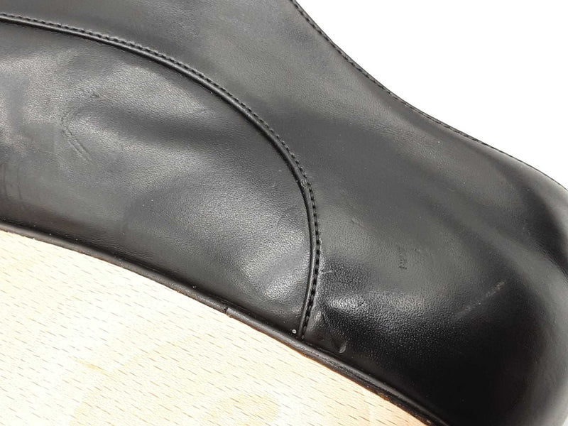 Stellar Mccartney Elyse Black Leather Wood Platform Shoes Size Eu 39 Do0925cxde