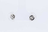 0.75ctw Lab Grown Diamond Stud Earrings In 14k White Gold 0.7 Grams Eb0325lcxdu