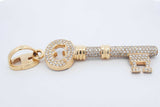 11.13cttw 18k Yellow Gold Diamond Key Pendant 44.4 Grams Eb0626pxxzdu