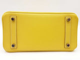 Hermes Birkin 25 Candy Lime Yellow Epsom Gray Interior Handbag Do0525lixzxde