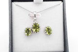 Set Of 5 Gemstone Ensemble Sets In Sterling Silver Eb0925crsa