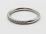 0.2 Cttw Natural Diamonds 14k White Gold 2.4g Band Ring Size 7 Do0626worde