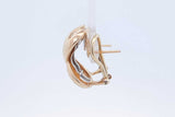 0.56cttw Diamond Omega Back Earrings In 14k Yellow Gold 9.3 Grams Eb0526sxzde