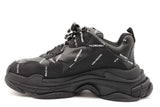 Balenciaga All Over Logo Triple S Sneakers Size 43 Eb0226wxzdu