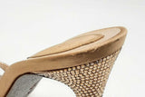 Rene Caovilla Cleo Satin Crystal Heels Size 38.5 Eb0425lxzsa