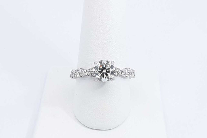 Approx. 1.93ctw Diamond Ring In 14k White Gold 4 Grams Size 8.75 Eb1124lixzdu