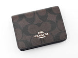 Coach Mini Wallet With Chain In Signature Coated Canvas Fw0926ordu