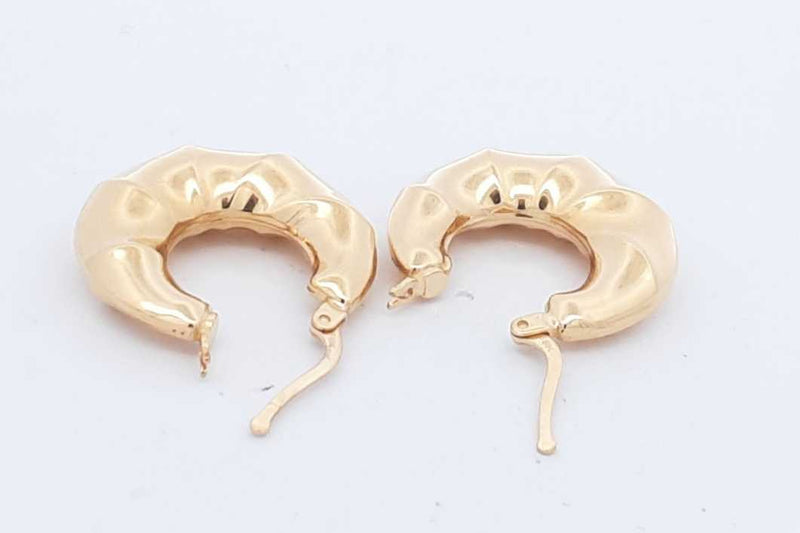 18k Yellow Gold Hoop Earrings 4.5 Grams Eb0924lexdu