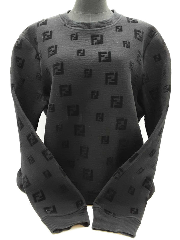 Fendi Black Logo Sweater Size Italian Xxl Do0925wxzde