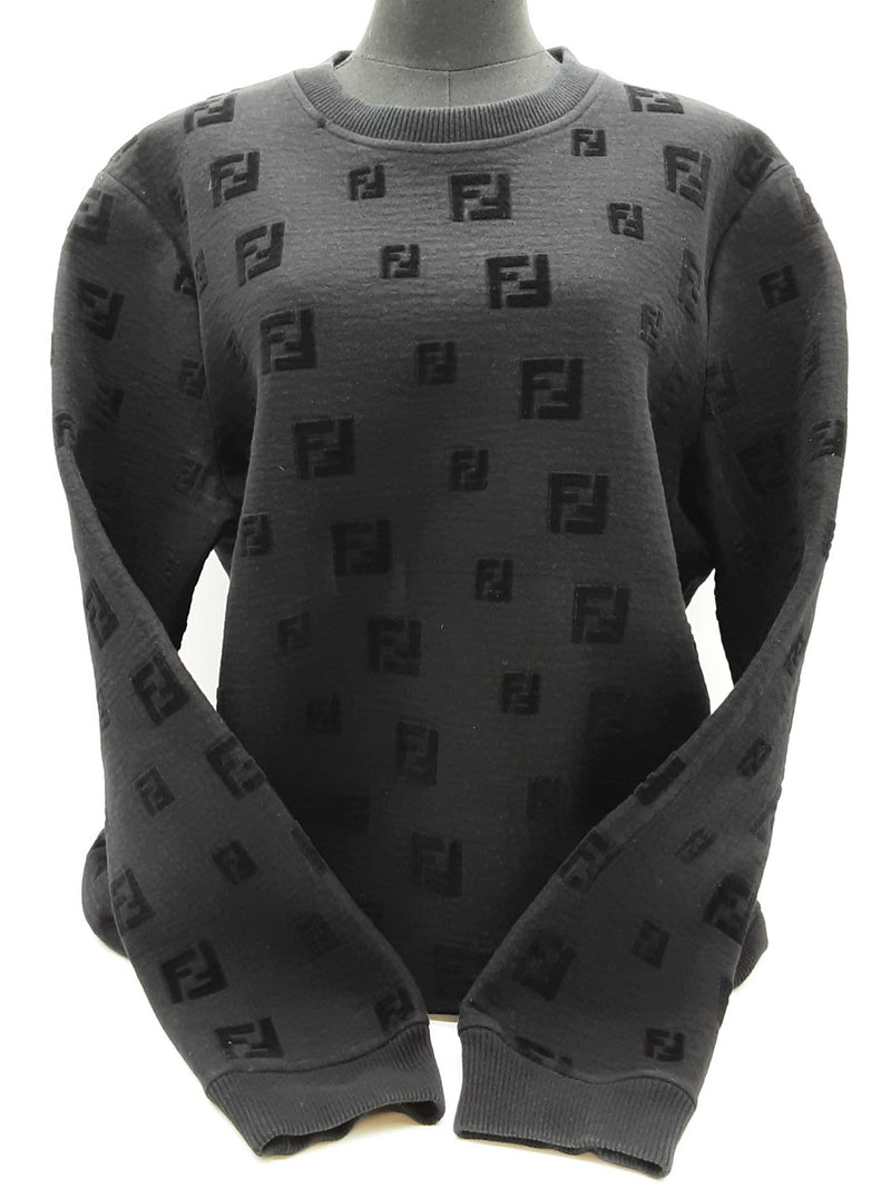Fendi Black Logo Sweater Size Italian Xxl Do0925wxzde