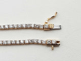 1.76 Cttw Lab Grown Diamonds 14k Gold 3.41g Tennis Bracelet 6.75 In Do0726srxde