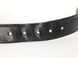 Gucci Micro Guccissima Black Leather Belt Size 110-44 Sd0426crde