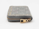 Louis Vuitton Zippy Coin Purse In Washed Gray Monogram Denim Fw0926wxzdu