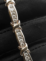 3.0 Cttw Diamond Tennis Bracelet In 10k Yellow Gold 10.1 Gram 7 Inch Fw0626crxdu