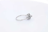 10k White Gold Cubic Zirconia Ring 2.1 Grams Size 6 Eb1124ixsa