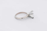 2.5ctw Diamond Ring In 14k White Gold 4 Grams Size 3.75 Eb0226rxxzsa